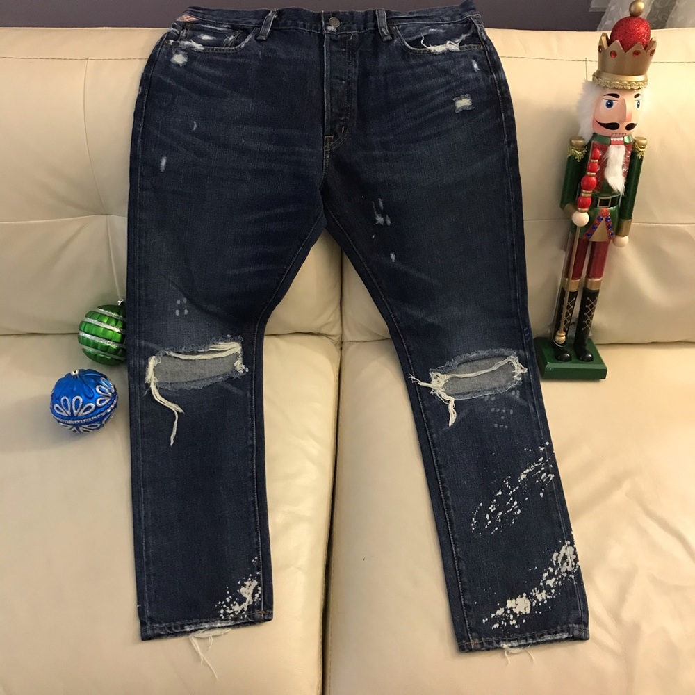 Polo RL destructive jeans